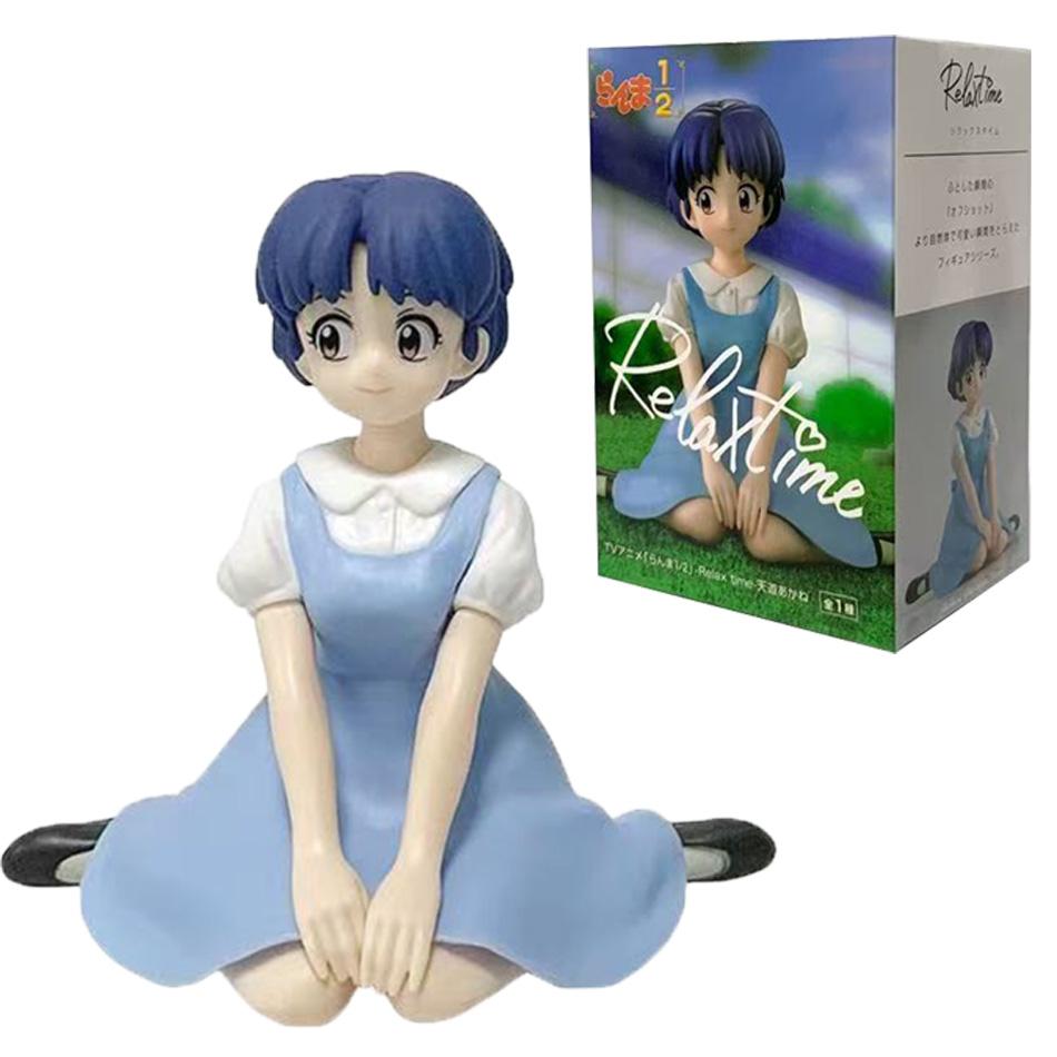 Аниме Ranma1/2 Время отдыха Тендо Аканэ Женский Ранма 10см Квайи Девушка Сидящая ПВХ Модель Фигурки Забавное Настольное Украшение Периферия