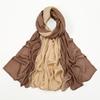 High Quality New Gradual Change Cotton Versatile Long Scarf Malay Fashion Comfortable Breathable Shawl Bag Head Scarf