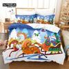 Christmas Digital Printing Bedding Set Christmas Santa Duvet Cover Set 3D Bedding Linen Queen Size Fashion Design