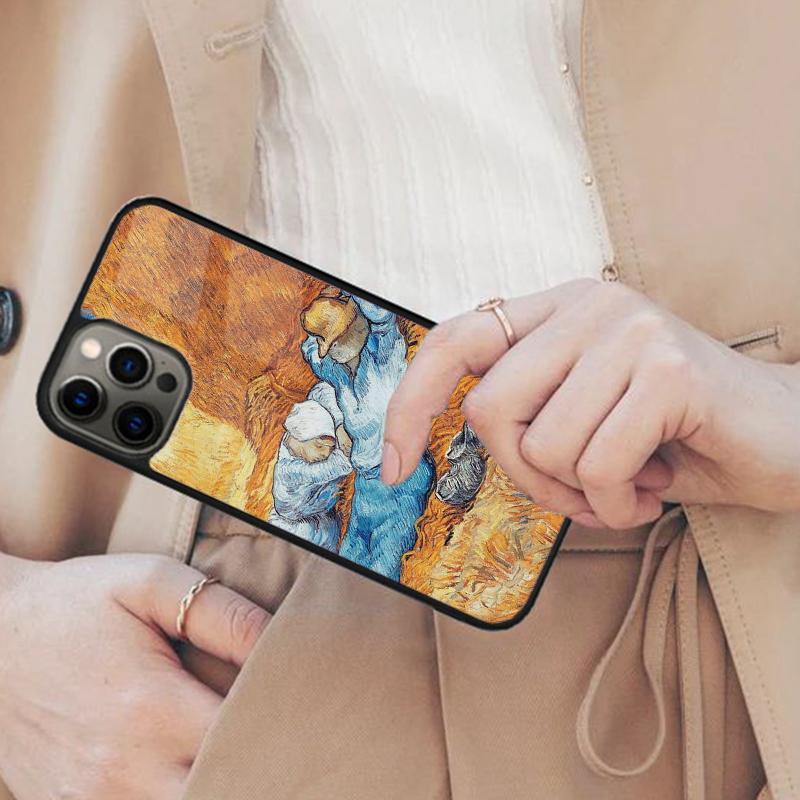 Ван Гог Арт Масляная Живопись Магнитный Чехол для Телефона Для APPLE iPhone 17 Air 16 14 13 12 Pro Max 15 Plus Беспроводная Зарядка MagSafe Чехол
