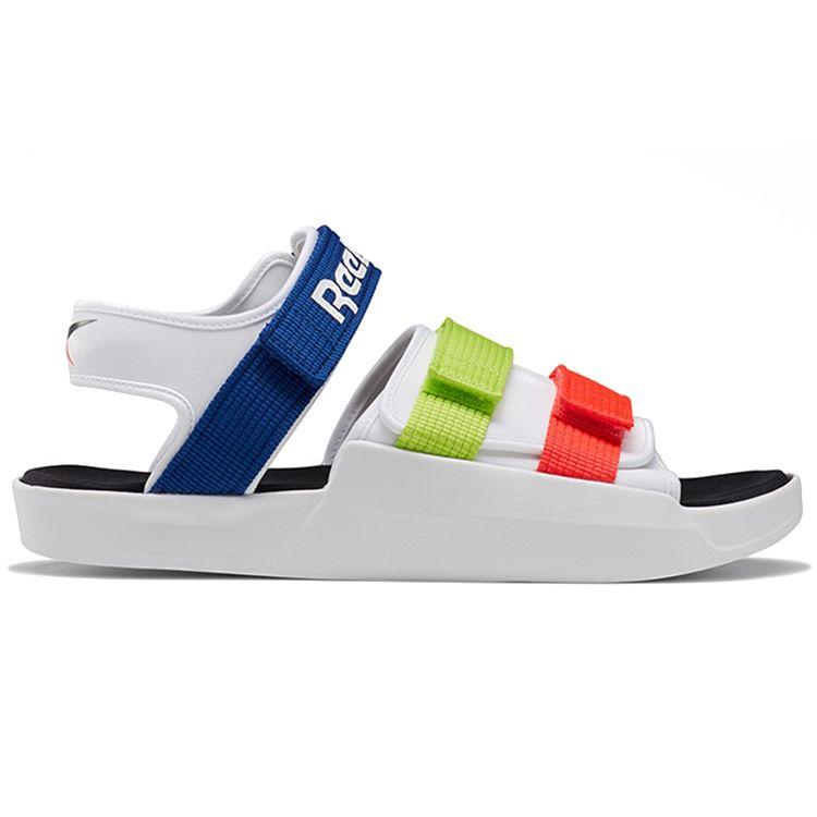 Reebok Classic Style Sandal Unisex White Blue Green EF8032
