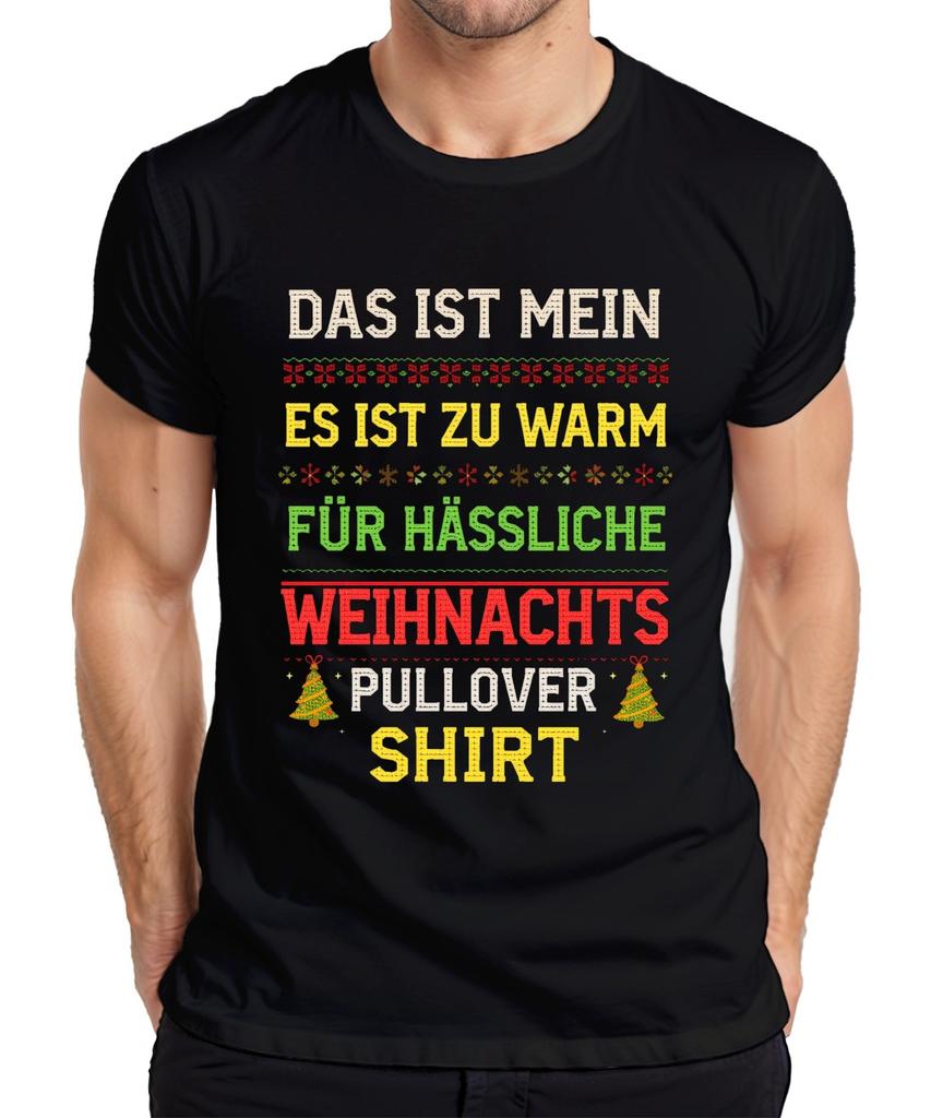 Too Warm For Ugly Christmas Funny Gift Retro Knit Unisexs TShirt