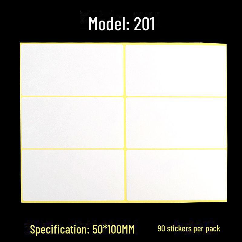A5 Self-Adhesive Blank White Stickers for Printing and Handwriting Labels