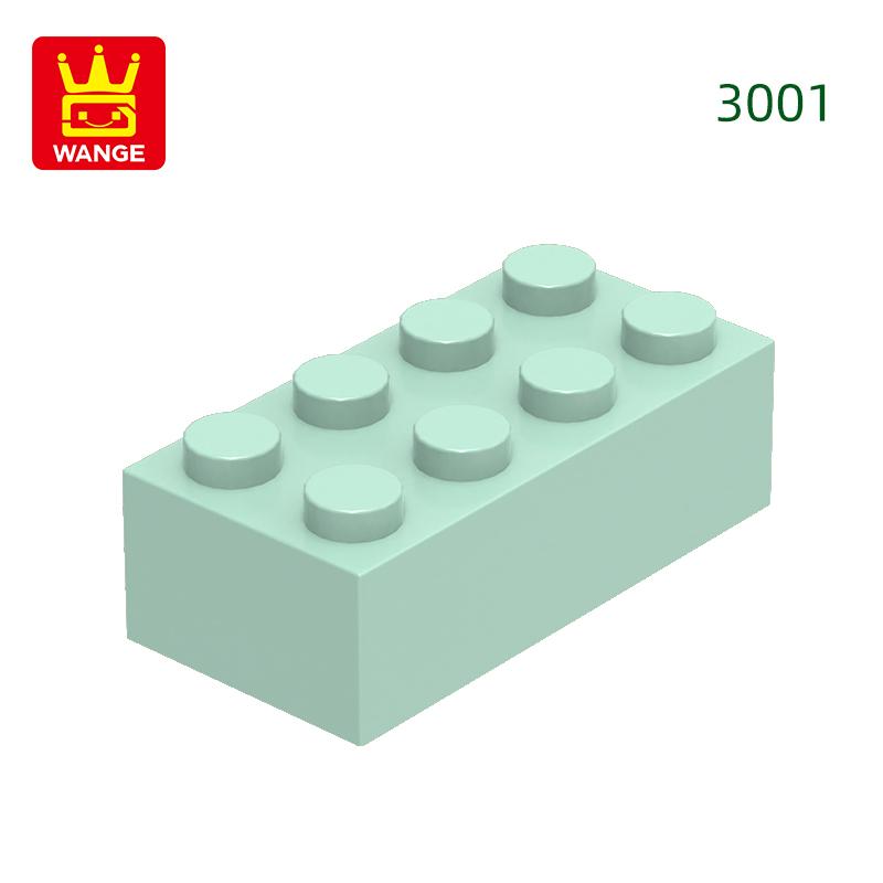 Нетоксичный 40 шт./лот 3001 2x4 Высокий 8-отверстий Строительный блок Moc Цветные детали Совместимые с Кирпичом DIY Детская игрушка Сборка Подарочная коробка