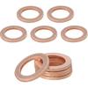 povtii 15PCS Oil Drain Plug Gasket, 14mm Copper Oil Crush Washer Compatible with OEM PN Part 007603-014106, Car Accessories for Oil Drain Plug Washer