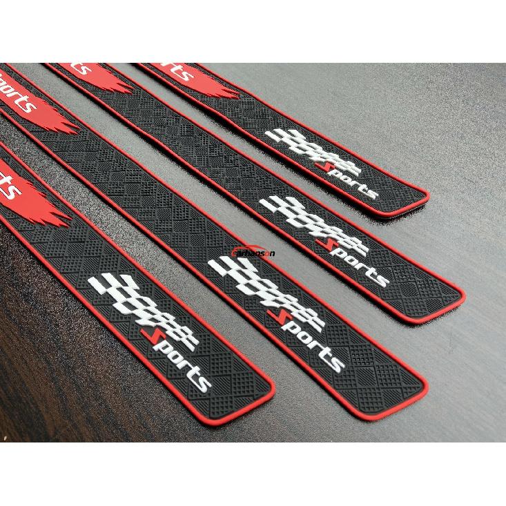Auto Accessories Rubber Car Door Sill Scuff Plate Protector Strip Guard Sticker