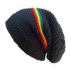 Knitted Beanies Hat Reggae Music Lover for School Teens Hat Multicolored Skull Hat for Reggae Enthusiasts