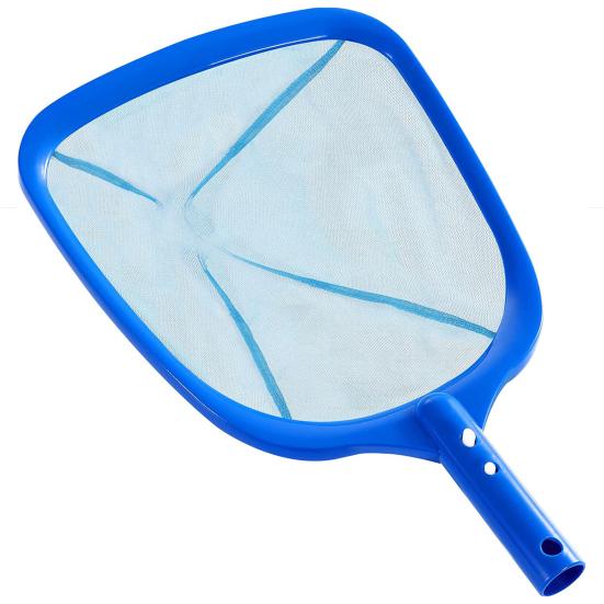 Pool Skimmer Net Deep Fine Mesh Solid Plastic Frame Detachable Pole Large Capacity Heavy Duty Leaf Fine Debris Pool Cleaning Net Pool Accessories