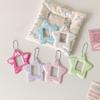 With Keychain Mini Photocard Holder Star Pendant Hanging Decoration Idol Card Display Protector Idol Photo Card Korean Ins Style