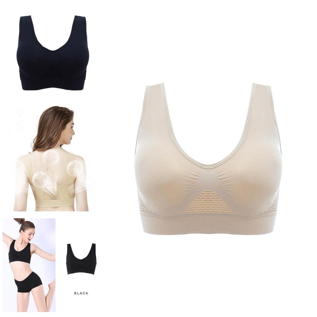 Breathable Hollow Out Padded Sports Bra For Women In Plus Size For Yoga And Gym