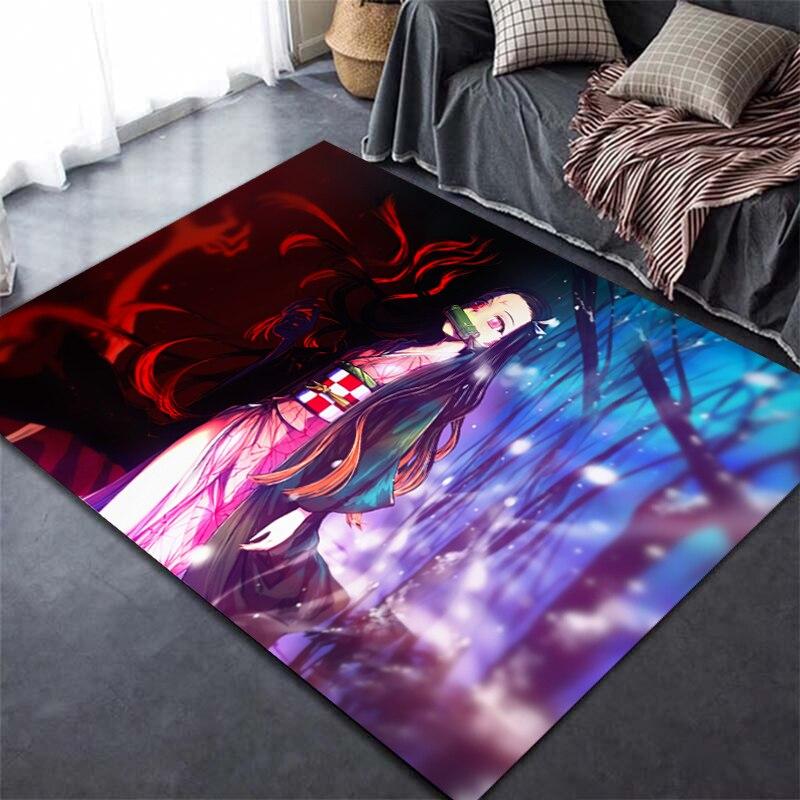 Devil's Blade аниме Demon Slayer Kimetsu ковер с 3D принтом домашний декор мягкий коврик для спальни детские игровые ковры для ползания для гостиной