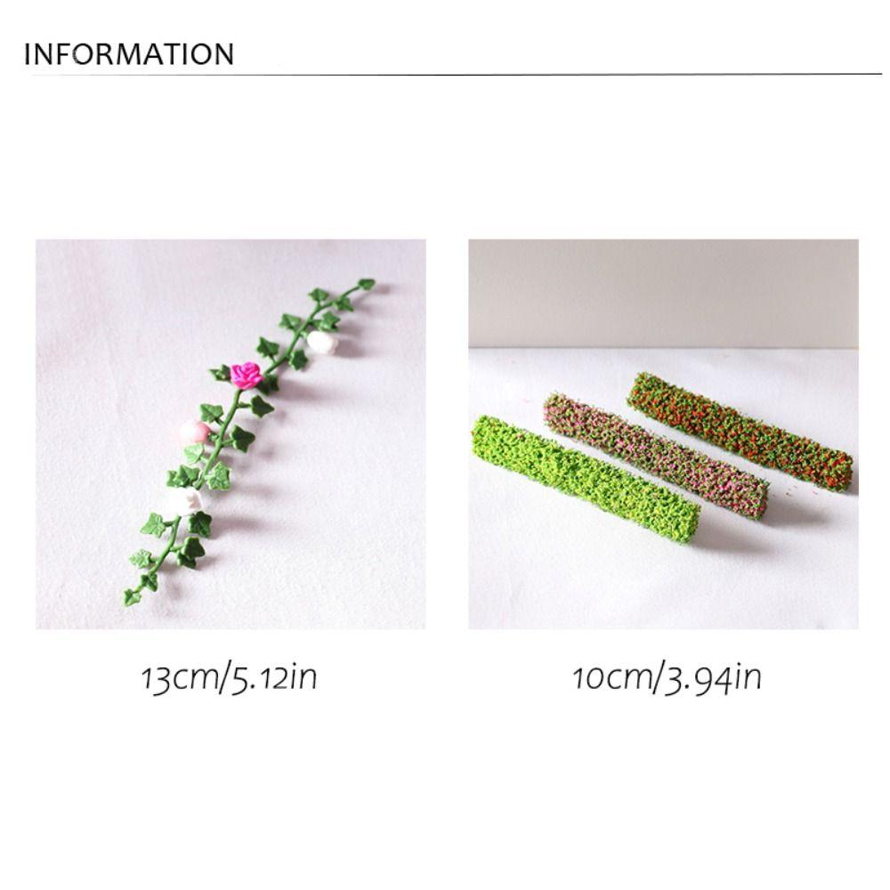 DIY Dollhouse Mini Shrubs Pretend Play Flower Vine Model Simulation Flower Nursery Toy OB11
