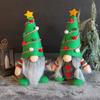 1pcs Christmas Gnome Plush Decorations,Christmas Farmhouse Tiered Tray Decorations, Red Green Handmade Scandinavian, Home Tabletop Elf Ornaments