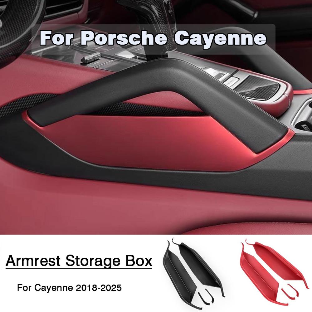 WIRP3 Car Center Console Gap Storage Box Phone Key Auto Armrest Organizer For Porsche Cayenne 2018 2019 2020 2021 2022 2023 2024 2025