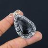 Friendship Day Sale 925 Silver Black Fossil Coral Stone Birthday Pendant Jewelry