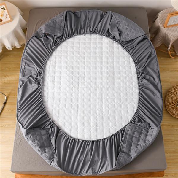 Водонепроницаемый защитный чехол для наматрасника, удобная простыня на подкладке, утолщенная стеганая простыня, дышащий наматрасник, топпер