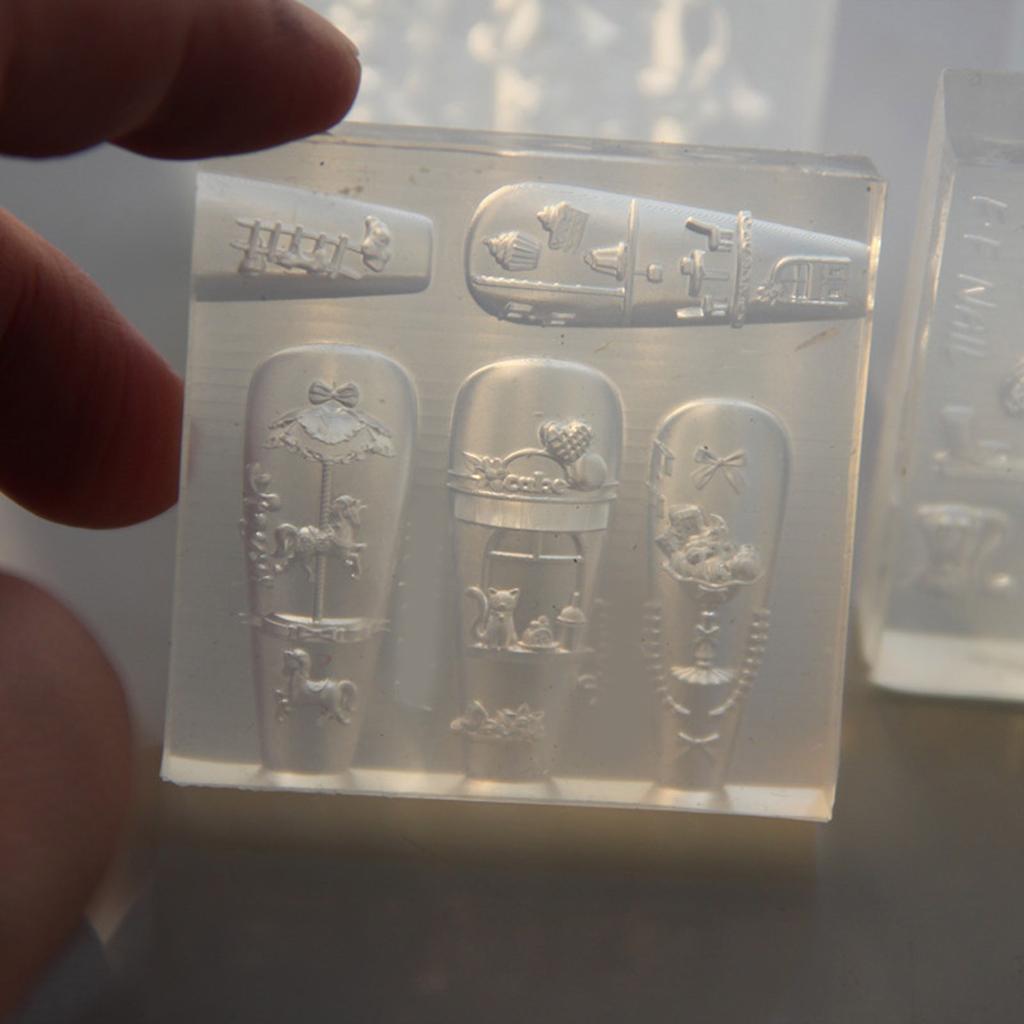 Realistic Design Silicone Nail Art Accessories Mold For DIY Craft Jewelry Making Safe Easy Use Nail Charm Mold