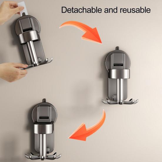 Присоска держатель для посуды прочный несущий простой монтаж настенный кухонный вращающийся на 360 градусов