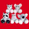 Плюшевая игрушка «Бигфут» - Милая панда, коала, лиса и енот. Коллекция кукол