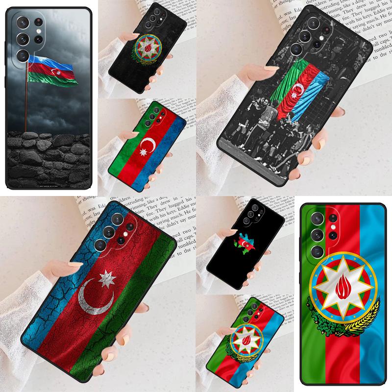 Мягкий чехол для телефона с флагом Азербайджана для Samsung Galaxy S26 Ultra S25 S24 S23 S22 S21 S20 Note10