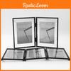 7 5 And Inch Double Sided Transparent Fold Dual Photo Frame For Home Decor
