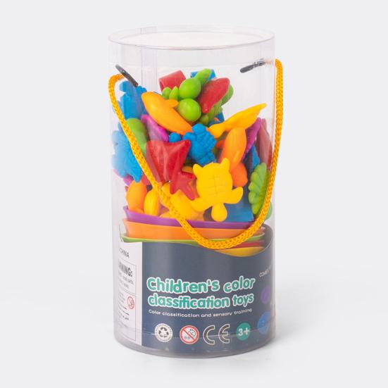 1 набор для детей, сортировка по цвету, игрушка, обучающая дошкольная образовательная игрушка для обучения животных, счету