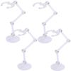 Lubonarie Figure Stand Display Stand Multi Stand Polycarbonate 180 Degree Movable Plastic Model Figure Set of 4 (Clear)