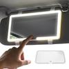 LED Car Sun Visor Vanity Mirror Car Vanity Mirror with 3 Light Modes and 60 LEDs Rechargeable Cosmetic Mirror Auto Makeup Mirror
