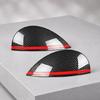 Listed F55 F56 F57 Lamp Brow Trim Pair, Coated Accent Pieces with Adhesive Mounting and Model-Year Fit Details
