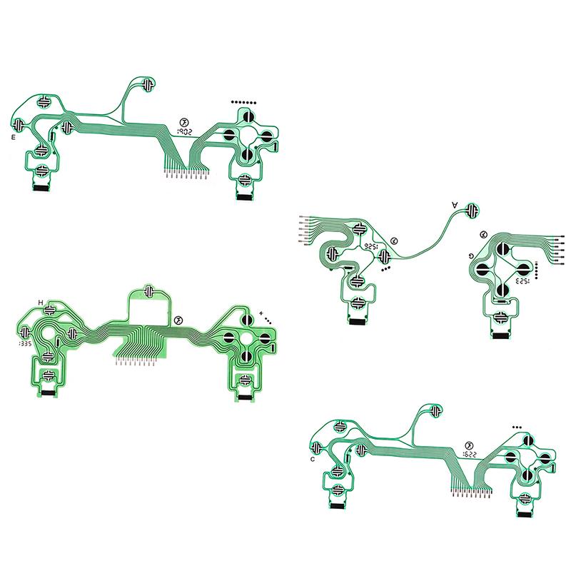 Сменные кнопки Ленточная печатная плата для контроллера PS4 Dualshock 4 Pro Slim Проводящая пленка Гибкий кабель клавиатуры PCB