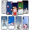 Merry Christmas Snowman Phone Case For Samsung Galaxy A50 A30 Note 8 9 20 Ultra A04 A50s A90 A40 A20e A10s A70 A20s M52 M33 M53