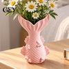 PLA Material Floral Vessel Fishtail Vase, 3D Printed Decorative Flower Holder, Romantic Mermaid Tail Minimalist Tabletop Centerpiece Container