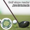 Маркер для мяча с зажимом для шляпы для гольфа и высокоточным зеленым помощником для чтения Компактный размер Легкий портативный пузырьковый уровень Гольф-паттинг Green Reader