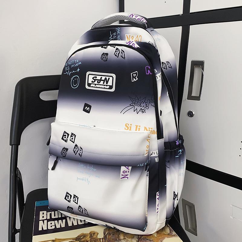 Школьный рюкзак Детский для начальной школы Девочки Ученики средней школы Студенты колледжа Ученики старшей школы Большая вместимость Принт