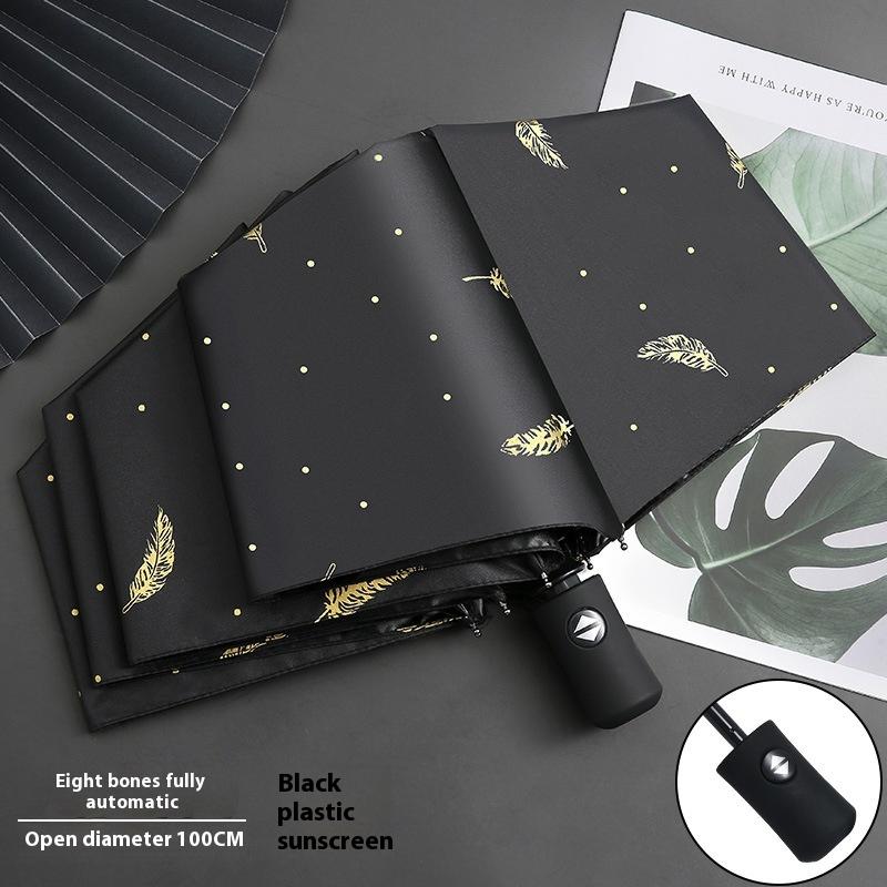 Складной автоматический зонт для мужчин и женщин, студентов, милый зонт от солнца, солнцезащитный козырек, анти-ультрафиолетовый дождь и солнечный зонт двойного назначения