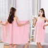 Soft Lady Bath Towel Coral Fleece Wrap Shower Skirt Beach Towel Hotel Bathrobe Lady