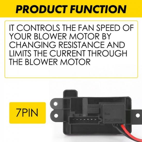 Heater Fan HVAC AC Blower Motor Resistor Control Module For Chevrolet GMC 03-06