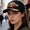 Хлопковая бейсболка с вышивкой "СССР", регулируемая, модная, для улицы, для мужчин и женщин