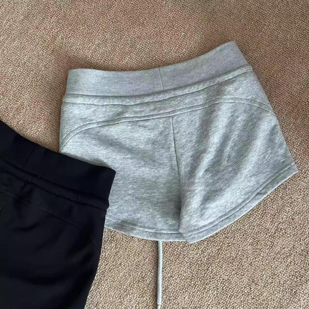 Женские повседневные шорты с высокой талией, утягивающие ягодицы, с эластичной талией на кулиске, 2025