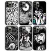 Junji Ito Horror Manga Phone Case For iPhone 11 12 13 14 Pro Max Mini Cover For iPhone X XS Max XR 5 6 7 8 Plus Coque