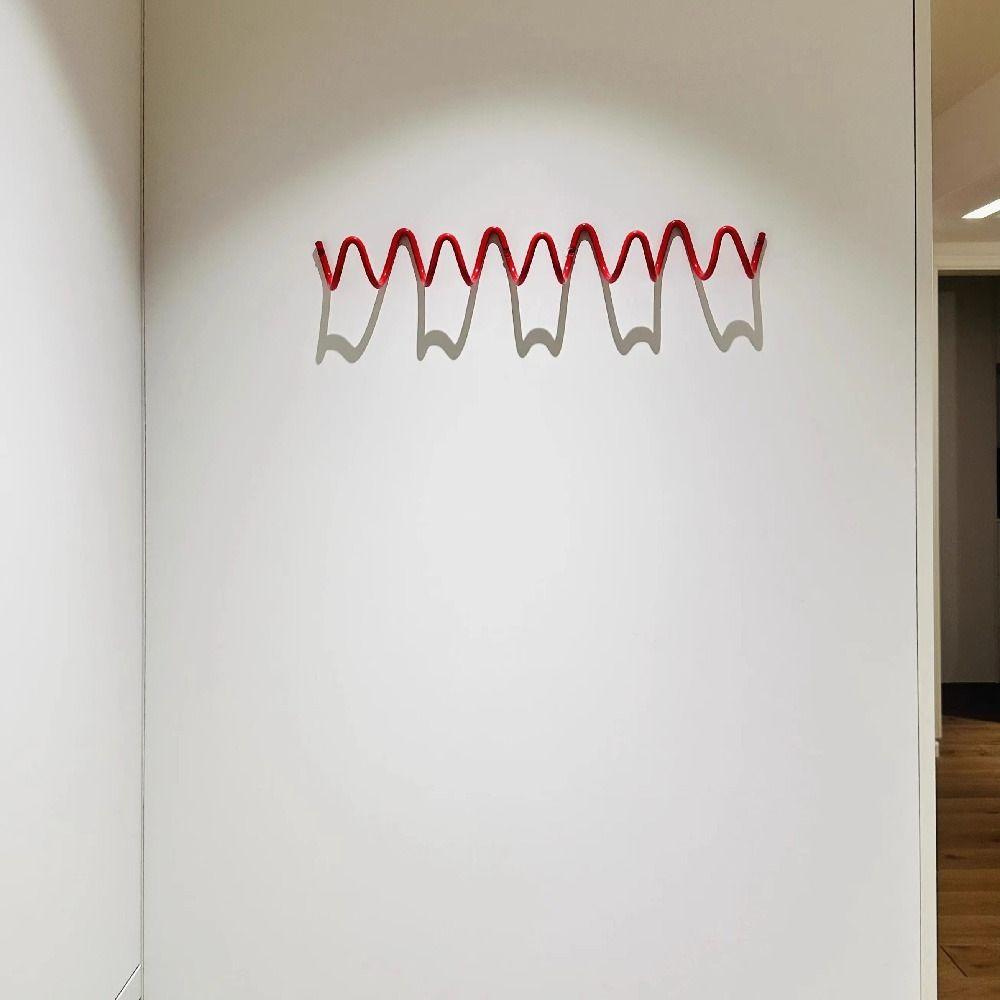 Minimalist Metal Wall Hook Wavy Shape Sundries Storage Holder for Kitchen Bedroom