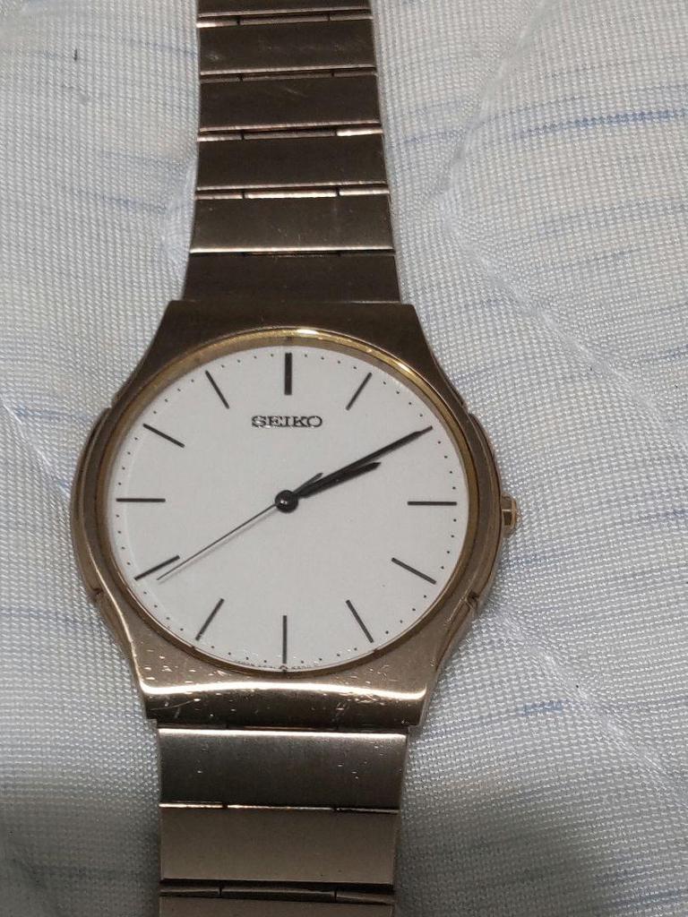 [USED] SEIKO Analog Watch White/Gold
