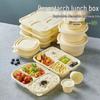 Xiao Yue Ya Biodegradable Corn Starch 4-Compartment Lunch Boxes