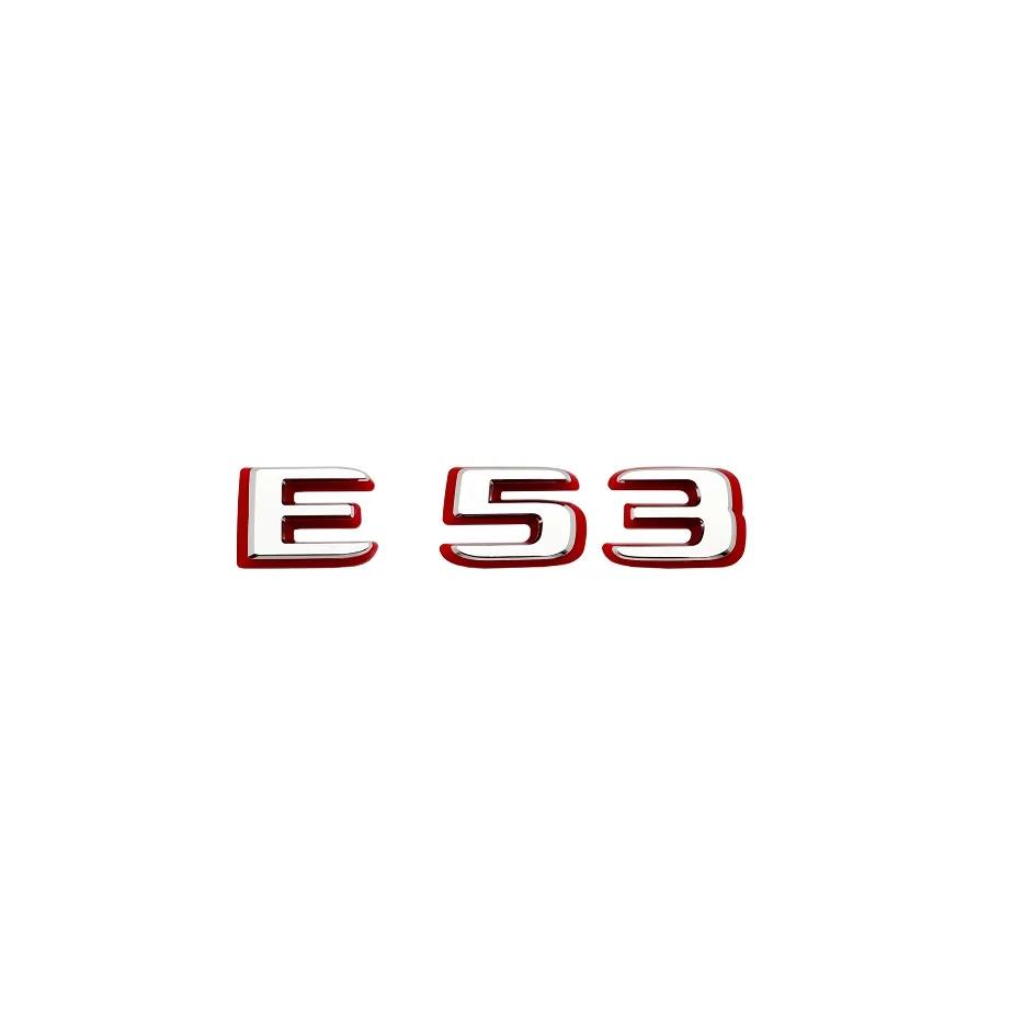 2024 Новый стиль Двухцветные Буквы Цифры Шильдик E43 E53 E63s для Крыла Багажника Задней Части Автомобиля W212 W213 W214 Наклейка Логотип Аксессуары