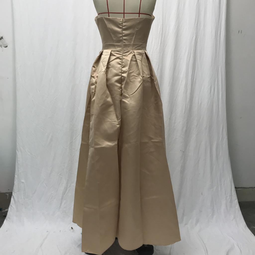 Женское сексуальное платье без рукавов с глубоким V-образным вырезом и разрезом, однотонное, с большим подолом, идеально подходит для свадебных платьев подружек невесты, длинных платьев с высоким разрезом для особых случаев