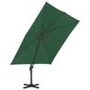 Parasol - vidaXL - Vert - Aluminium - Housse résistante aux UV - Base portable