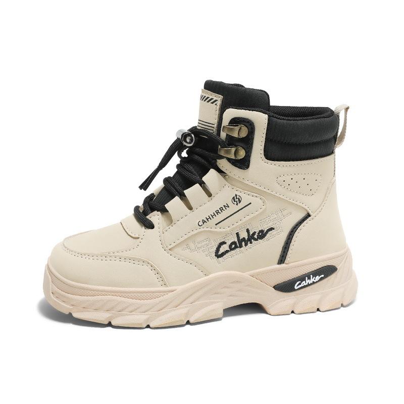 Детские ботинки мартин для мальчиков, ботинки для детей среднего и старшего возраста, нескользящие кожаные ботинки для улицы, осенне-зимние ботинки в стиле милитари, студенческие