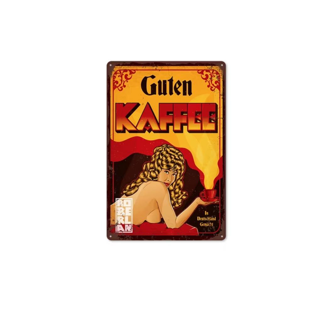 Постер для кофе в винтажном стиле, жестяная табличка: Декоративное настенное панно в индустриальном стиле для фоновых стен