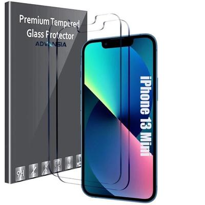 Защитное стекло - Advansia - iPhone 13 Mini - Закаленное стекло 9H - Устойчивое к царапинам - Комплект из 2 шт.