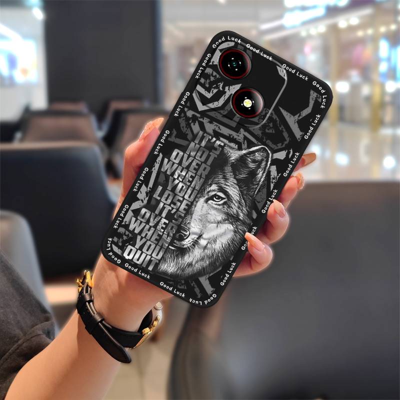 Back Cover Cute Phone Case For ZTE Blade A35E Anti-knock Cartoon Full Wrap Phone Protector Shockproof TPU Anti-dust